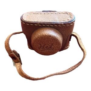 Vintage 1950 Japanese Miniature Hit Spy Camera and Leather Case